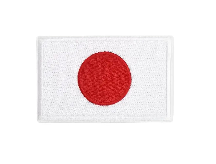 Flag Embroidered Patch / Badge with Hook and Loop Velcro Backing - 8 X 5 cm / 3.15 X 1.97 inch - For Bags Backpacks Clothing …