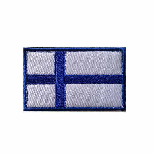 Flag Embroidered Patch / Badge with Hook and Loop Velcro Backing - 8 X 5 cm / 3.15 X 1.97 inch - For Bags Backpacks Clothing …