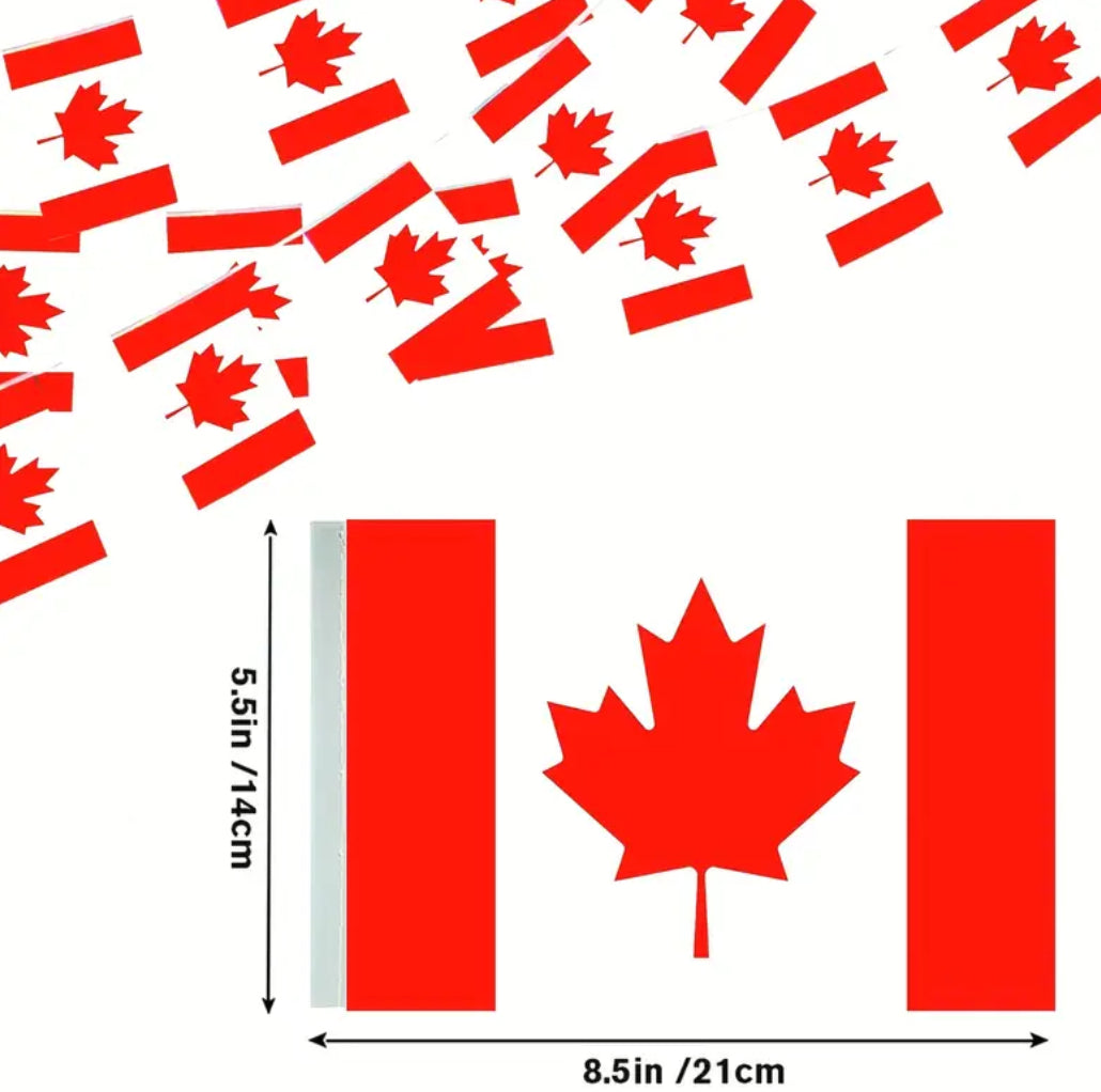 Canada Country Bunting Flags – 12m String (32 Flags) for Events & Celebrations