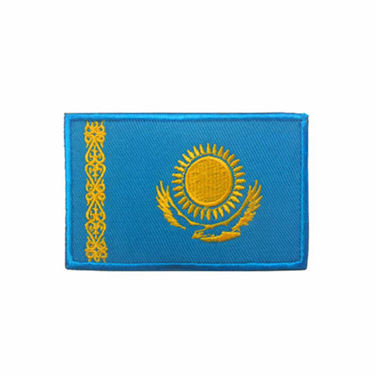 Flag Embroidered Patch / Badge with Hook and Loop Velcro Backing - 8 X 5 cm / 3.15 X 1.97 inch - For Bags Backpacks Clothing …