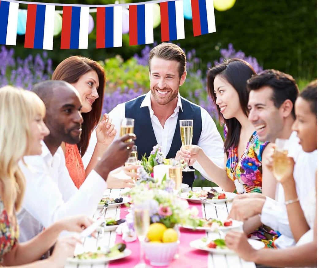 Russia Country Bunting Flags – 12m String (32 Flags) for Events & Celebrations