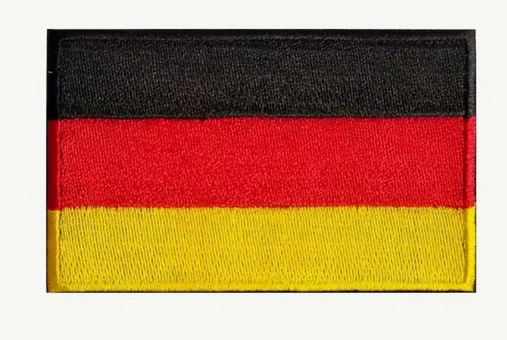 Flag Embroidered Patch / Badge with Hook and Loop Velcro Backing - 8 X 5 cm / 3.15 X 1.97 inch - For Bags Backpacks Clothing …