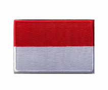 Flag Embroidered Patch / Badge with Hook and Loop Velcro Backing - 8 X 5 cm / 3.15 X 1.97 inch - For Bags Backpacks Clothing …