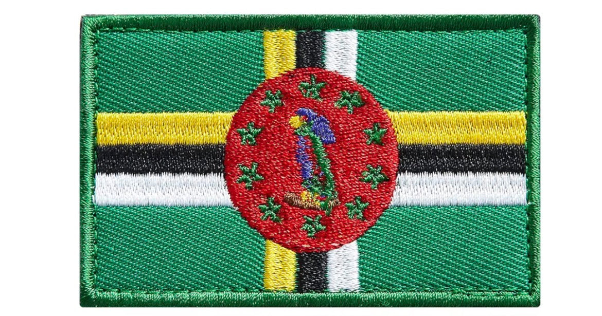 Flag Embroidered Patch / Badge with Hook and Loop Velcro Backing - 8 X 5 cm / 3.15 X 1.97 inch - For Bags Backpacks Clothing …