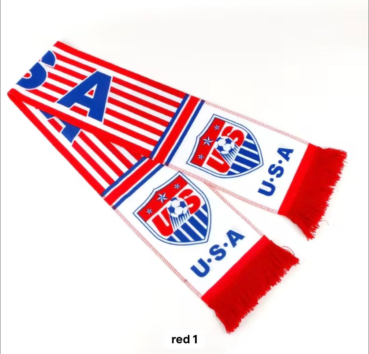 USA United Stated - Football Scarves - Satin Double Sided - Premium Quality - 145 X 15 cm (Copy)