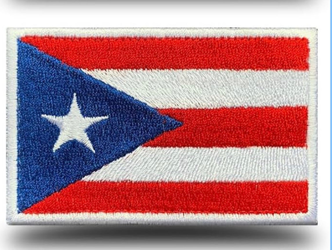 Flag Embroidered Patch / Badge with Hook and Loop Velcro Backing - 8 X 5 cm / 3.15 X 1.97 inch - For Bags Backpacks Clothing …