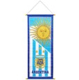 Argentina 150x43cm Premium Satin Polyester Hanging Flag Banner