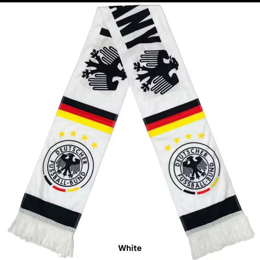 Germany Football Scarves - Satin Double Sided - Premium Quality - 145 X 15 cm