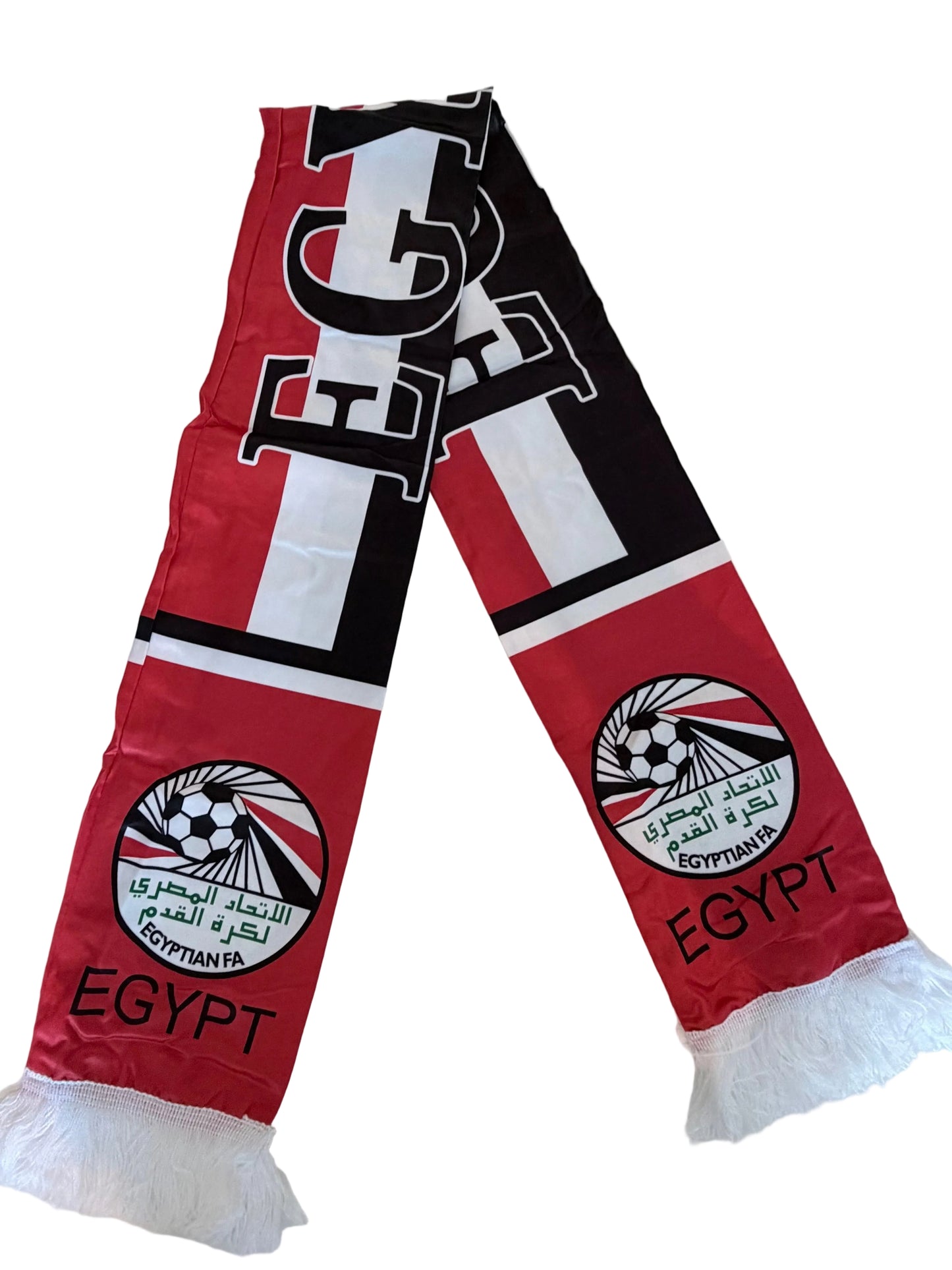 Egypt Football Scarves - Satin Double Sided - Premium Quality - 145 X 15 cm