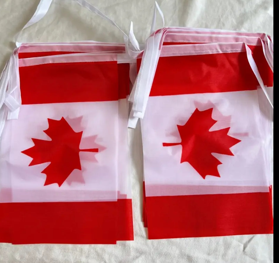 Canada Country Bunting Flags – 12m String (32 Flags) for Events & Celebrations
