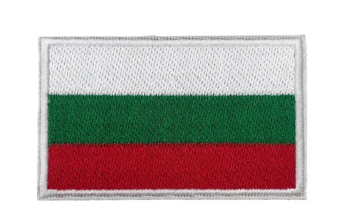 Flag Embroidered Patch / Badge with Hook and Loop Velcro Backing - 8 X 5 cm / 3.15 X 1.97 inch - For Bags Backpacks Clothing …
