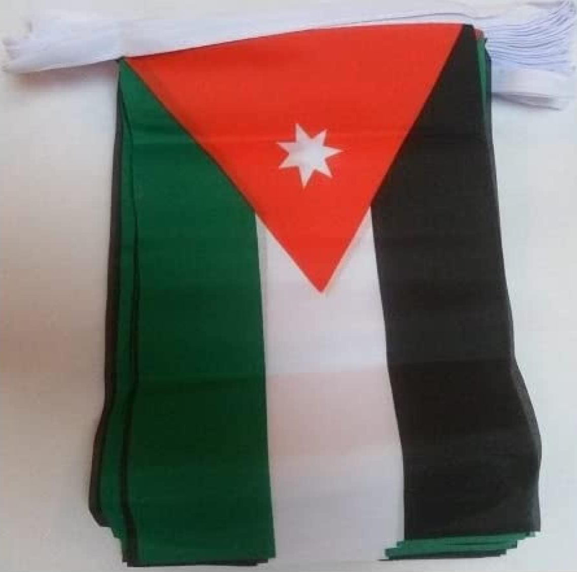 Jordan Country Bunting Flags – 12m String (32 Flags) for Events & Celebrations
