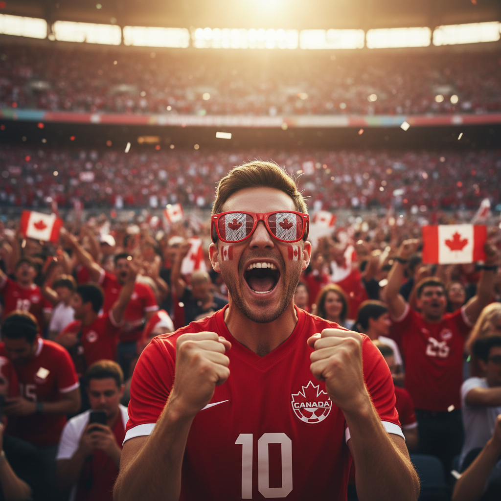 Canada Fan Glasses