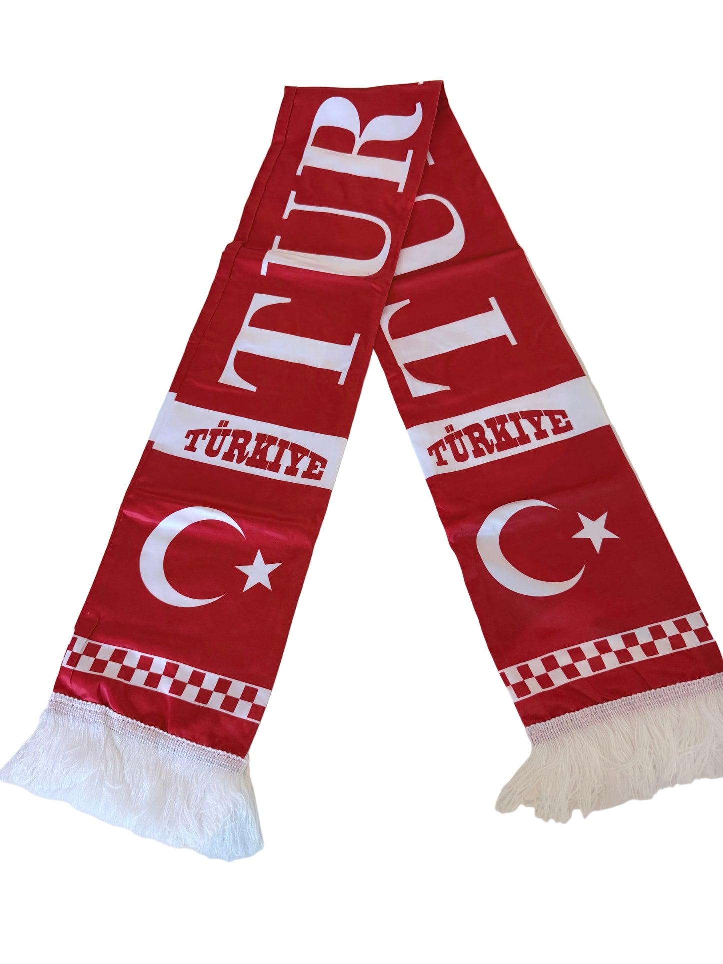 Turkey Football Scarves - Satin Double Sided - Premium Quality - 145 X 15 cm