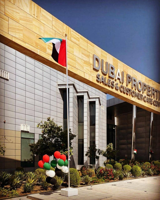 6 m outdoor flag poles with 150 kg bases at company entrance