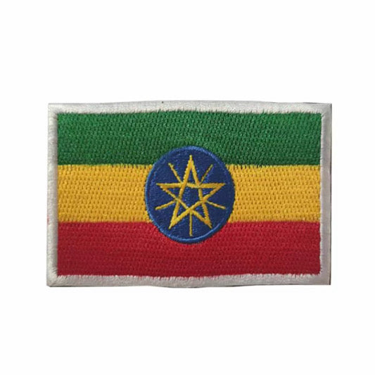 Flag Embroidered Patch / Badge with Hook and Loop Velcro Backing - 8 X 5 cm / 3.15 X 1.97 inch - For Bags Backpacks Clothing …