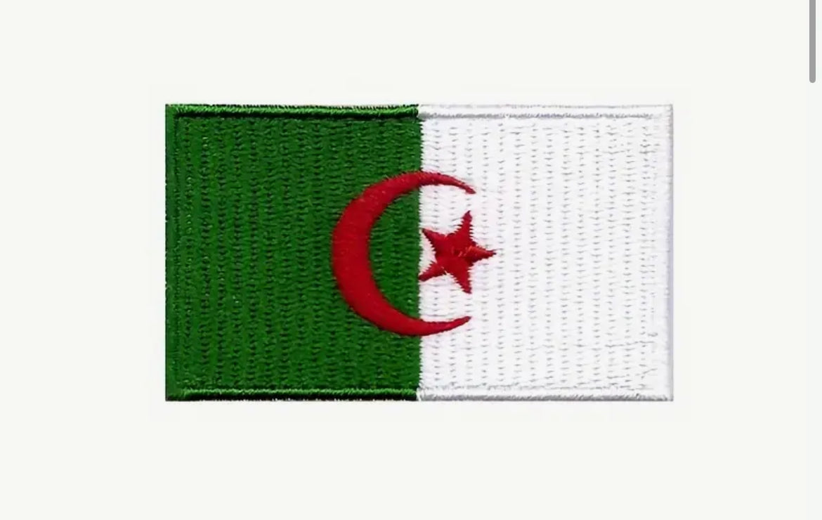 Flag Embroidered Patch / Badge with Hook and Loop Velcro Backing - 8 X 5 cm / 3.15 X 1.97 inch - For Bags Backpacks Clothing …
