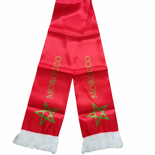 Morocco Scarf Double Sided Satin 145 X 15 cm