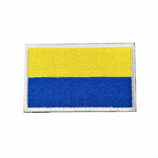Flag Embroidered Patch / Badge with Hook and Loop Velcro Backing - 8 X 5 cm / 3.15 X 1.97 inch - For Bags Backpacks Clothing …