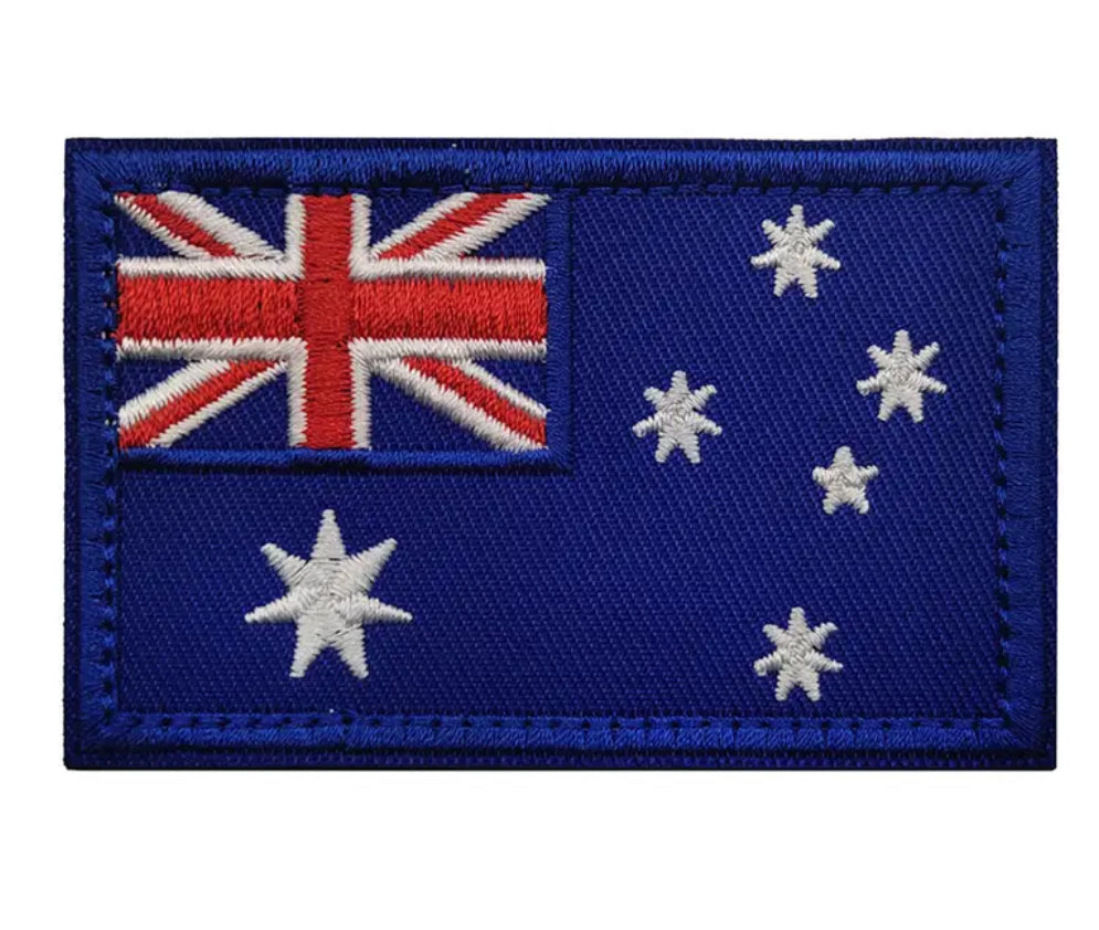 Flag Embroidered Patch / Badge with Hook and Loop Velcro Backing - 8 X 5 cm / 3.15 X 1.97 inch - For Bags Backpacks Clothing …