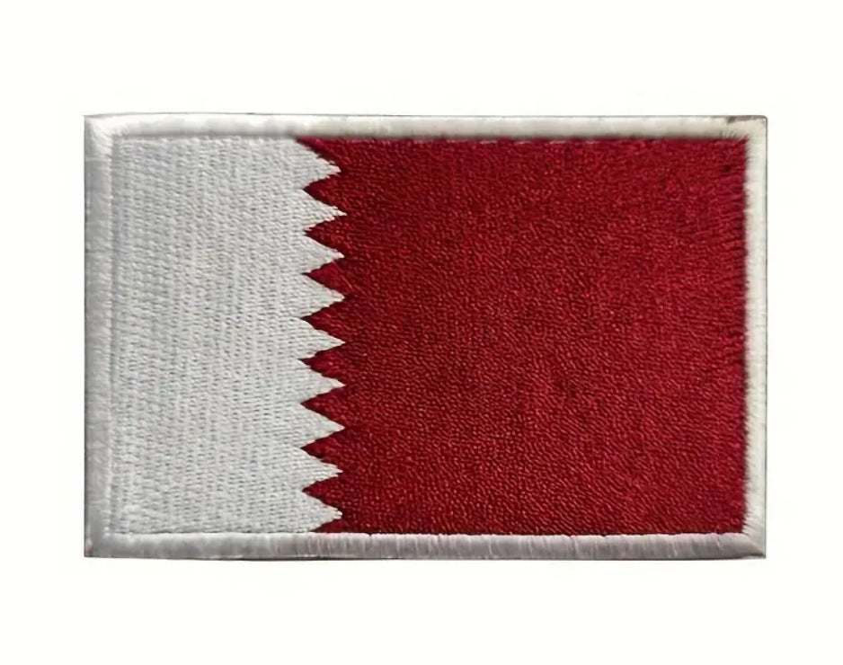 Flag Embroidered Patch / Badge with Hook and Loop Velcro Backing - 8 X 5 cm / 3.15 X 1.97 inch - For Bags Backpacks Clothing …