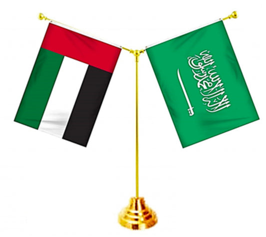 Table / Desk Flag Twin Y Shaped