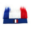 France Open-top Flag Wig Crazy Hair Hat headband Polyester Stretchy