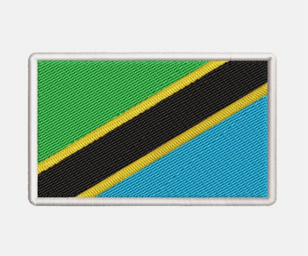 Flag Embroidered Patch / Badge with Hook and Loop Velcro Backing - 8 X 5 cm / 3.15 X 1.97 inch - For Bags Backpacks Clothing …