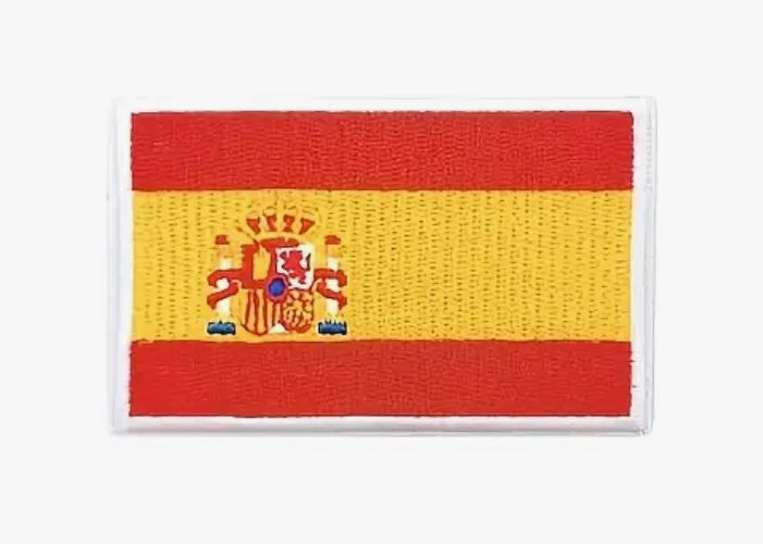 Flag Embroidered Patch / Badge with Hook and Loop Velcro Backing - 8 X 5 cm / 3.15 X 1.97 inch - For Bags Backpacks Clothing …
