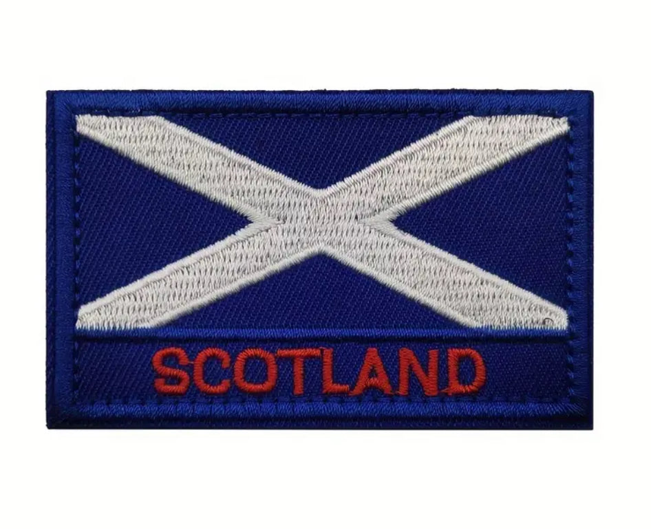 Flag Embroidered Patch / Badge with Hook and Loop Velcro Backing - 8 X 5 cm / 3.15 X 1.97 inch - For Bags Backpacks Clothing …