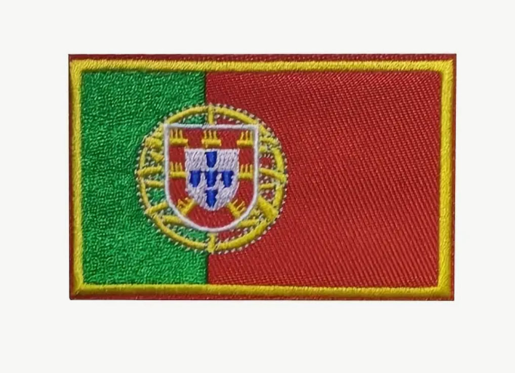 Flag Embroidered Patch / Badge with Hook and Loop Velcro Backing - 8 X 5 cm / 3.15 X 1.97 inch - For Bags Backpacks Clothing …