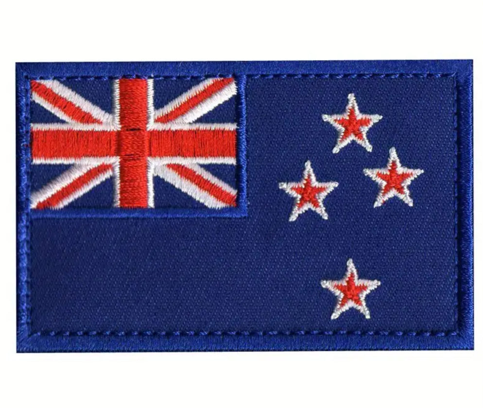 Flag Embroidered Patch / Badge with Hook and Loop Velcro Backing - 8 X 5 cm / 3.15 X 1.97 inch - For Bags Backpacks Clothing …