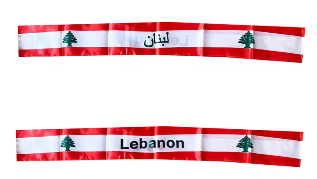 Lebanon scarf Double Sided Satin 145 X 15 cm #3