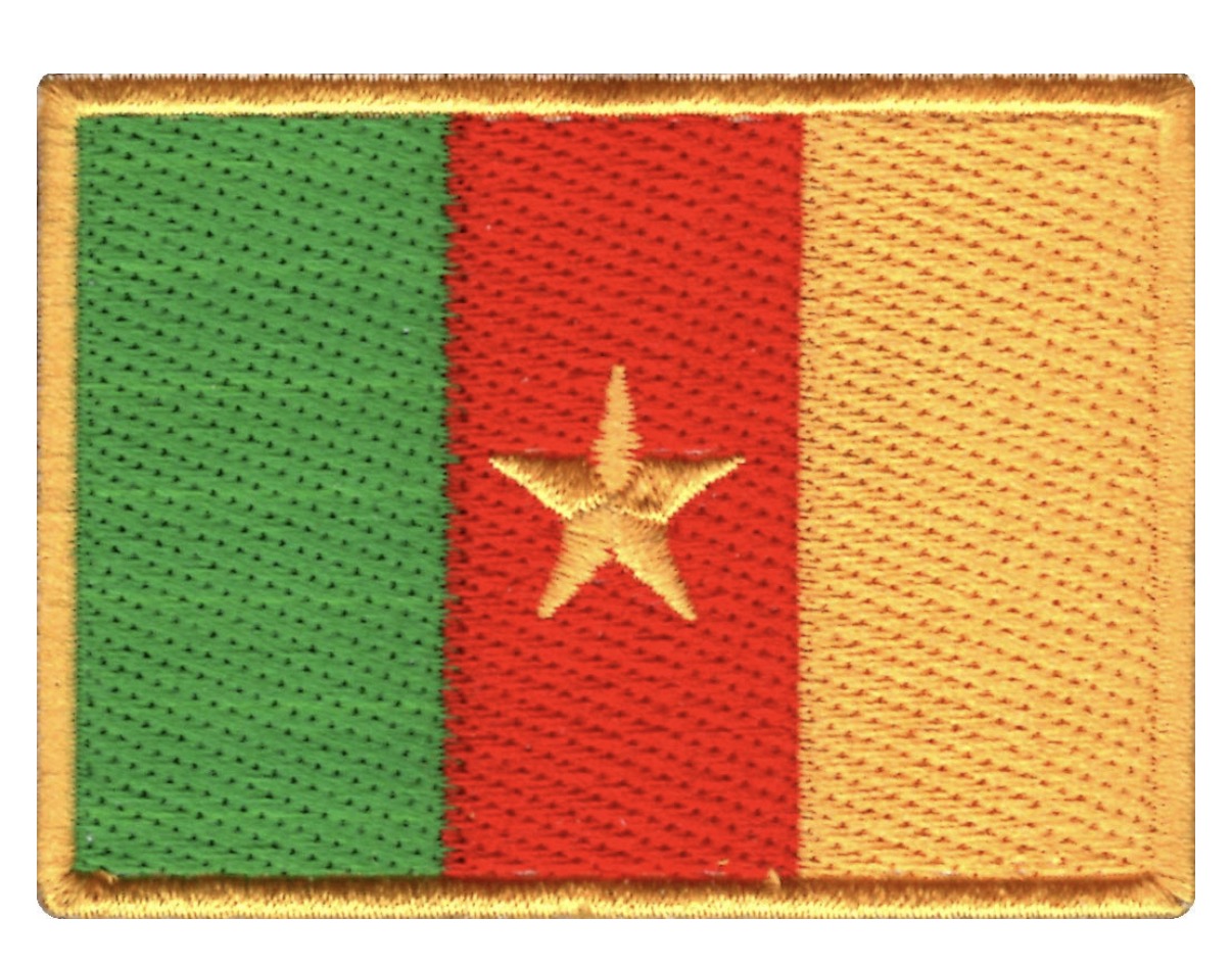 Flag Embroidered Patch / Badge with Hook and Loop Velcro Backing - 8 X 5 cm / 3.15 X 1.97 inch - For Bags Backpacks Clothing …