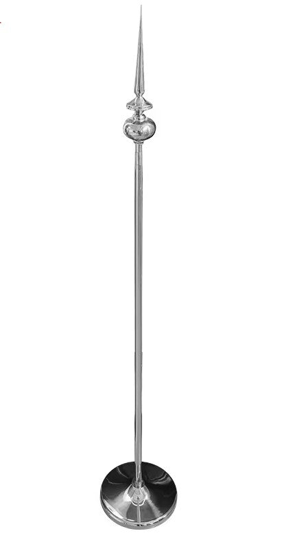 VIP Conference Flag Pole with SPIKE Head (Top) + 36cm Round Base + 3 M adjustable Pole (POLE ONLY)