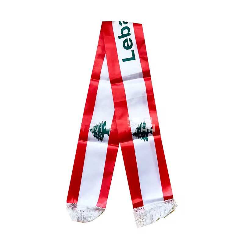 Lebanon scarf Double Sided Satin 145 X 15 cm #3