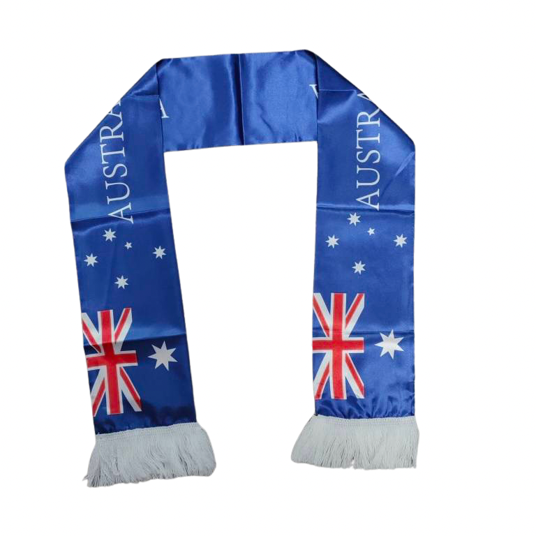 Australia Scarf Double sided Satin 145 X 15 cm