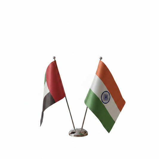 Table / Desk Flag Twin V Shaped