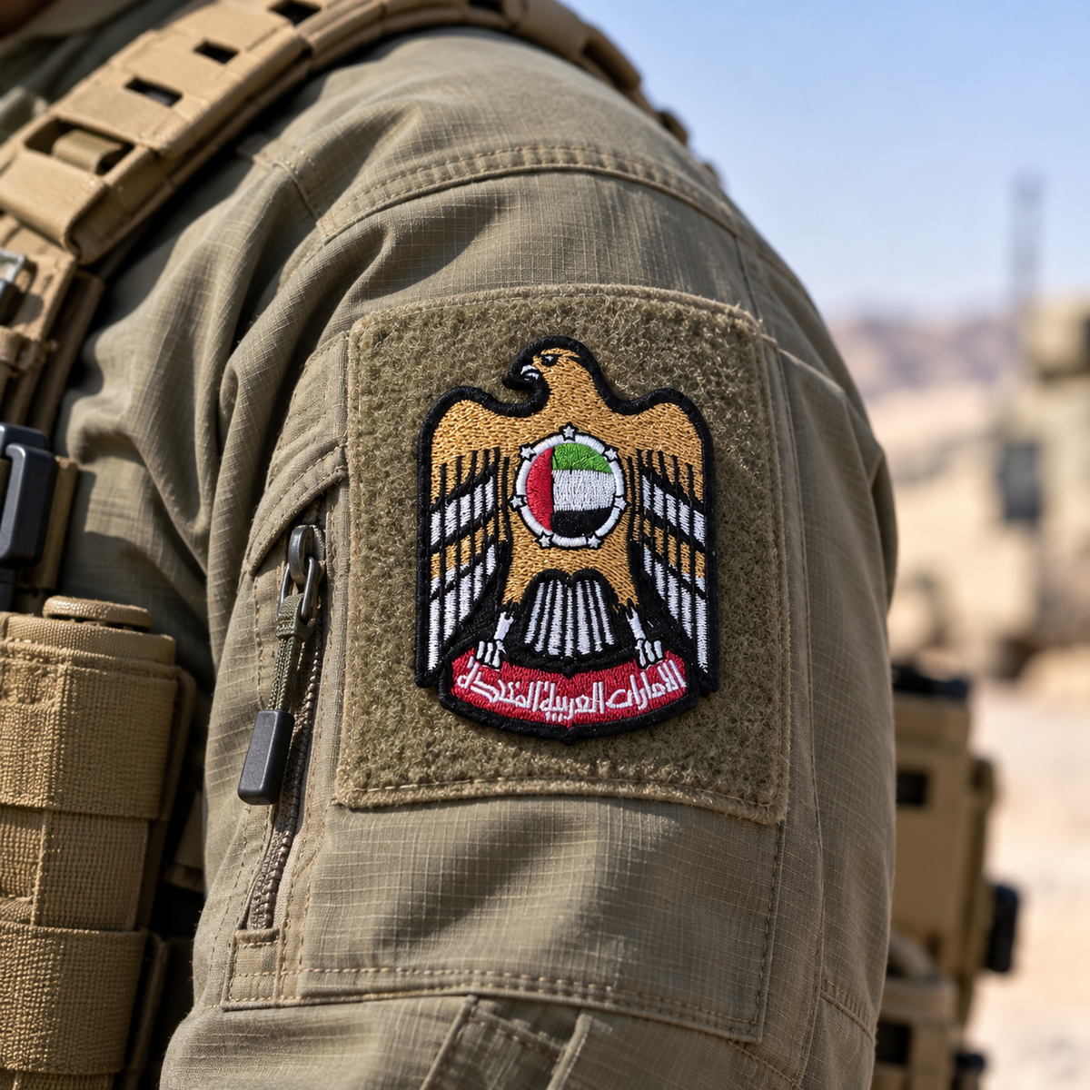 UAE National Emblem embroidered falcon patch – photo 2