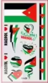 Jordan Face Paint Stickers (5 sheets)  Eco-friendly PVC Temporary Tattoo Stickers National Flag Holiday Decoration Sports Events Waterproof