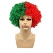 Morocco Flag-Colored Afro Wig – Patriotic Fan Costume Wig – National Team Spirit Hairpiece