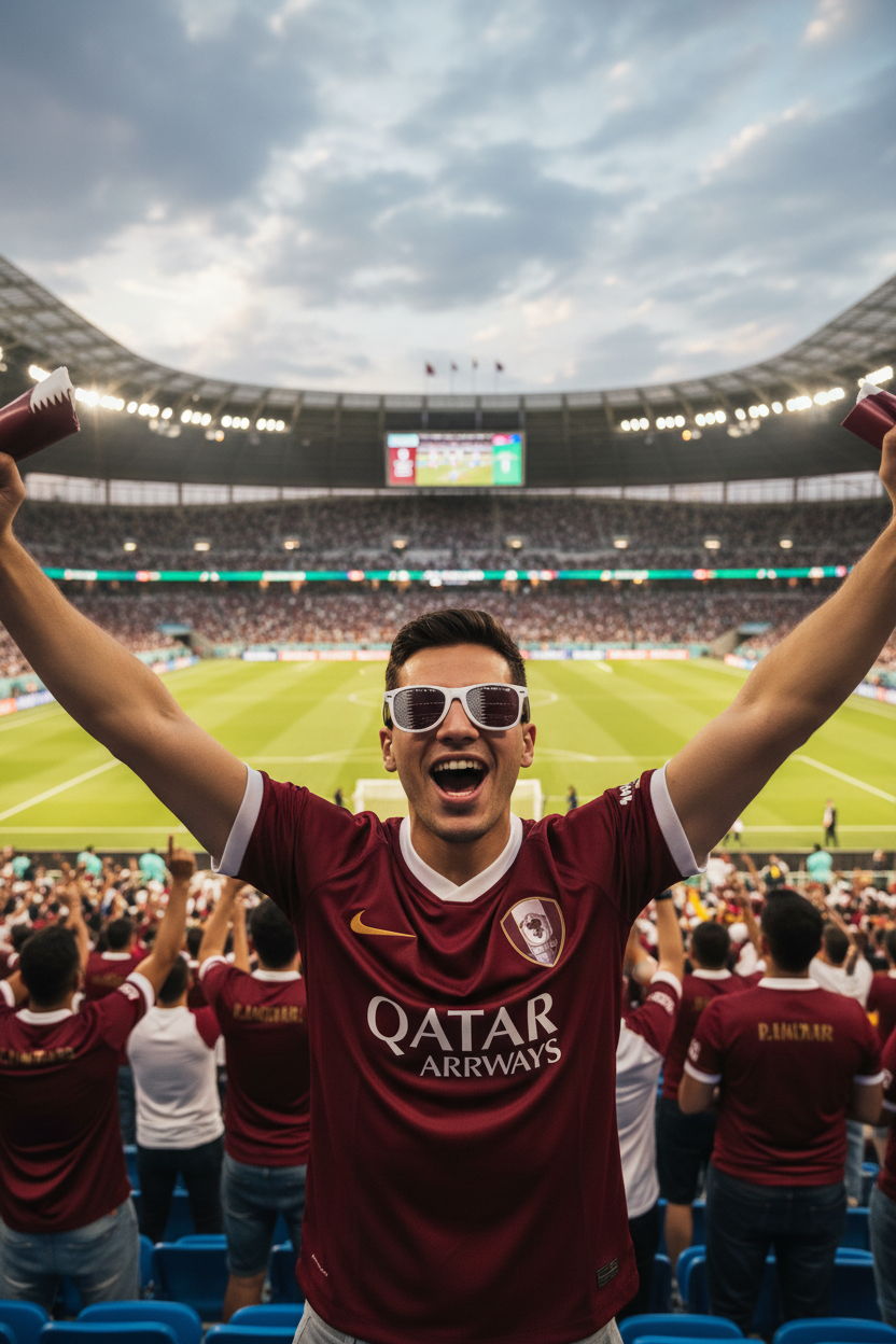 Qatar Fan Glasses