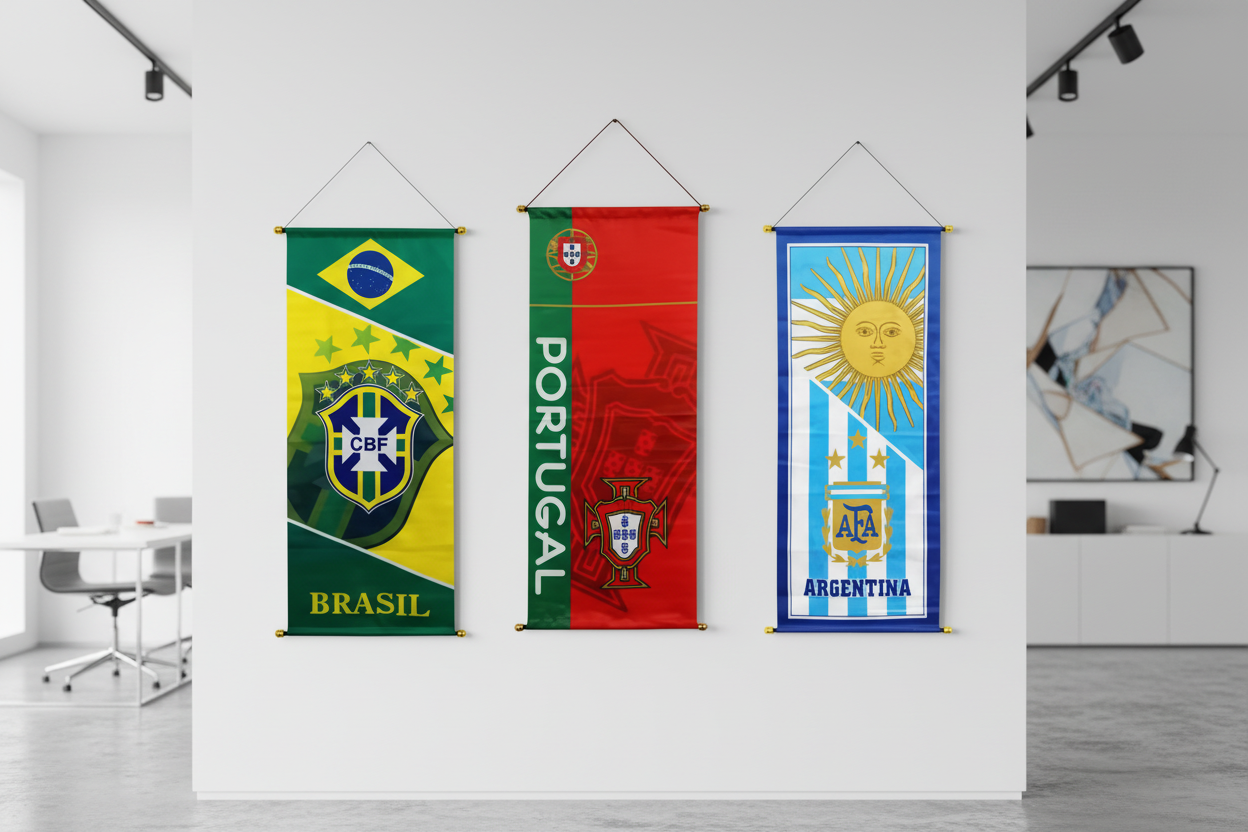 Canada 150x43cm Premium Satin Polyester Hanging Flag Banner