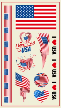 USA United States Face Paint Stickers (5 sheets) Eco-friendly PVC Temporary Tattoo Stickers National Flag Holiday Decoration Sports Events Waterproof