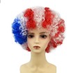 USA Flag-Colored Afro Wig – Patriotic Fan Costume Wig – National Team Spirit Hairpiece