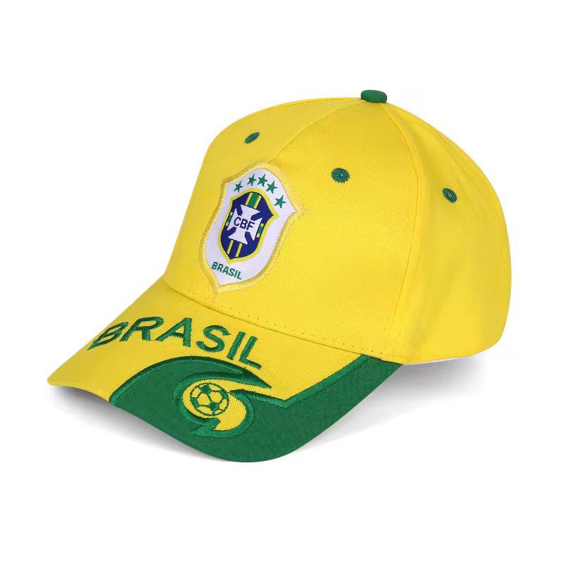 Brazil 2026 World Cup Commemorative Embroidered Cap – Premium Soccer Fan Headwear