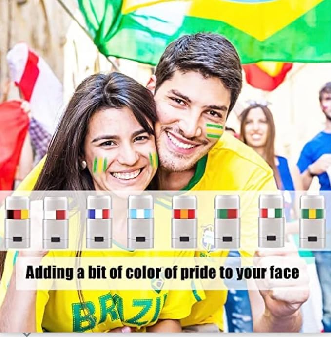 Germany World Cup Face Paint Stick – Dual-Stripe Sports Fan Body Paint Crayon