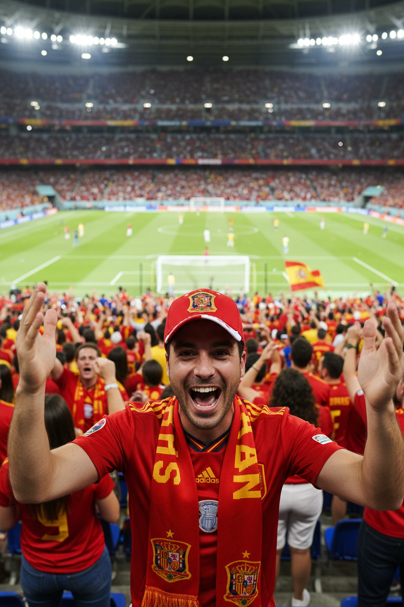 Spain 2026 World Cup Commemorative Embroidered Cap – Premium Soccer Fan Headwear