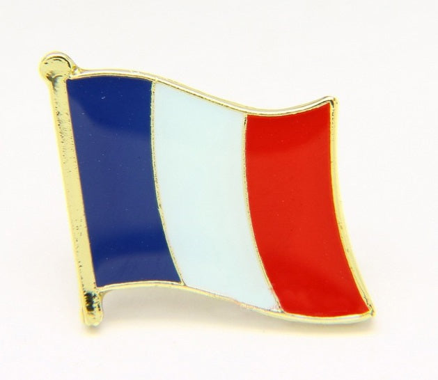 France Pins 2.5 cm / 1 in by 2.5 cm / 1 in